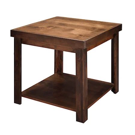 End Table in Whiskey Finish